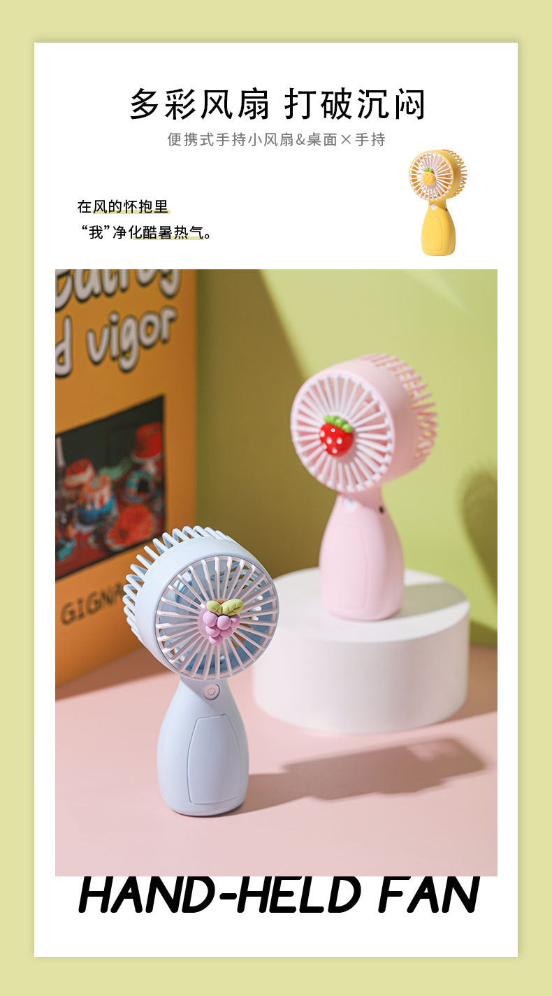 New cross-border foreign trade handheld fan portable summer usb fan dormitory desktop mini fan